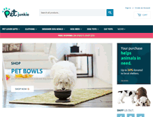 Tablet Screenshot of petjunkie.com